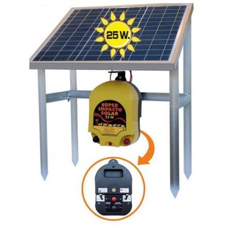 Pastor eléctrico SUPER IMPACTO SOLAR 25W