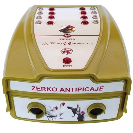 Pastor eléctrico ZERKO Antipicaje avícola 8salidas Pastor eléctrico ZERKO Antipicaje avícola 8salidas