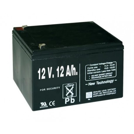 Pila recargable 12V  12A/h para pastor eléctrico