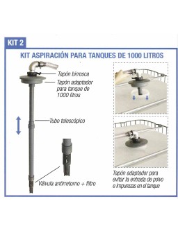 Kit para bidón 200l suministro AdBlue con medidor
