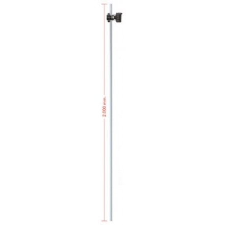 Poste fibra de vidrio con aislador Z-9 2m Poste fibra de vidrio con aislador Z-9 2m