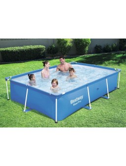 Piscina tubular rectangular SteelPro Bestway 2,59 m x 1,70 m x 61 cm