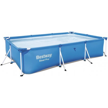 Piscina tubular rectangular SteelPro Bestway 3 m x 2,01 m x 66 cm Piscina tubular rectangular SteelPro Bestway 3 m x 2,01 m x 66 cm