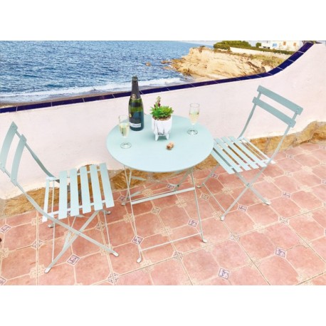 Conjunto Mesa + Sillas Plegables Acero Conjunto Mesa + Sillas Plegables Acero