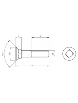 Tornillo arado 10x35 DIN608 100unds