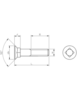 Tornillo arado  11x50  8.8  DIN608   50unds