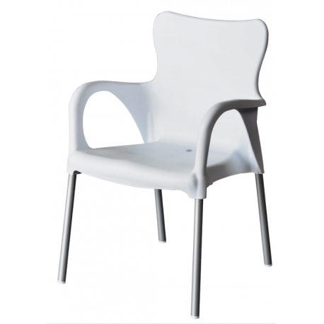 Sillón apilable Blanca Sillón apilable Blanca